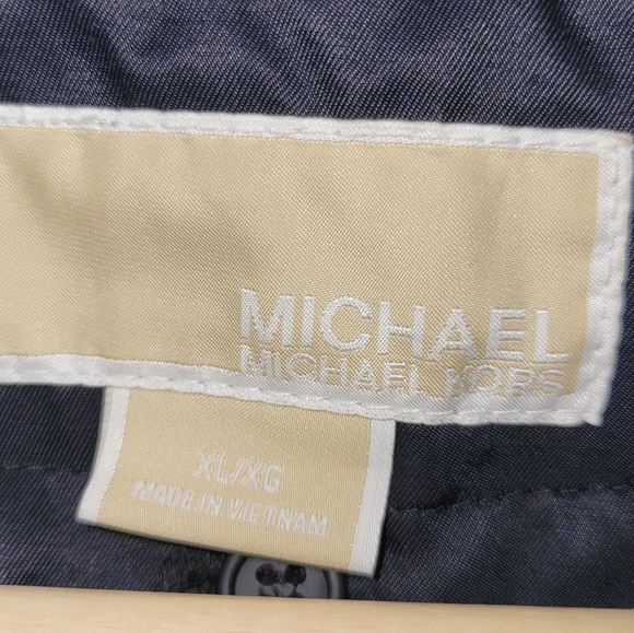 MICHAEL Michael Kors Women's Rain Midi Trench Coat Size XL Color Black - Picture 6 of 6